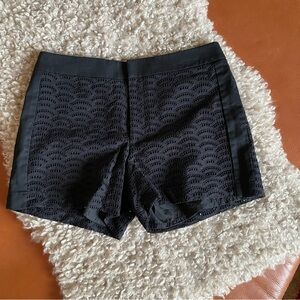 Chic Black Lace Shorts